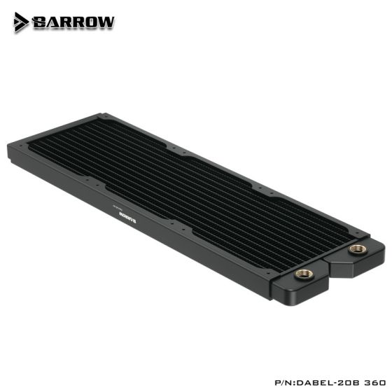 Barrow Radiateur 360mm ultra-fin - 20mm d'épaisseur - Dabel-20b - Noir