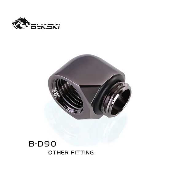 Bykski Adaptateur 90° Statique - Anthracite (B-D90)