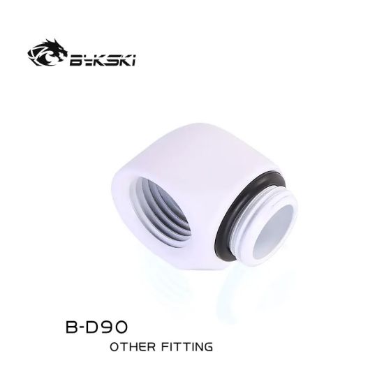 Bykski Adaptateur 90° Statique - Blanc (B-D90)