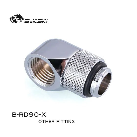 Bykski Adaptateur 90° Rotatif - Chrome (B-RD90-X)