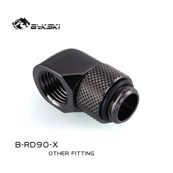 Bykski Adaptateur 90° Rotatif - Anthracite (B-RD90-X)