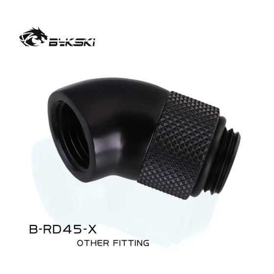 Bykski Adaptateur 45° Rotatif - Noir (B-RD45-X)