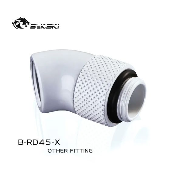 Bykski Adaptateur 45° Rotatif - Blanc (B-RD45-X)