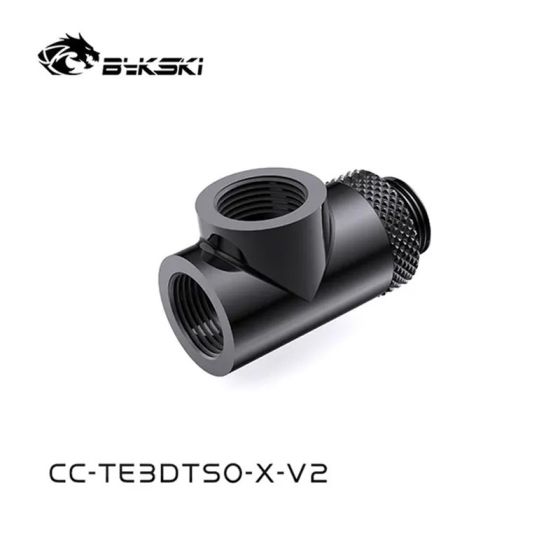 Bykski Adaptateur 3 voies Rotatif 1M-2F - Noir (CC-TE3DTSO-X-V2)