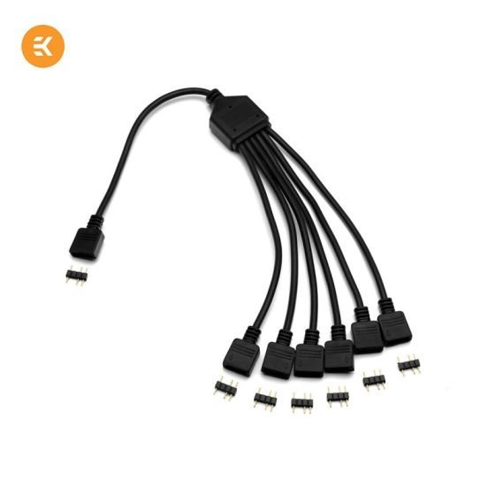 EK-D-RGB 6-Way Splitter Cable - Câble de dédoublement ARGB 1-6 ports