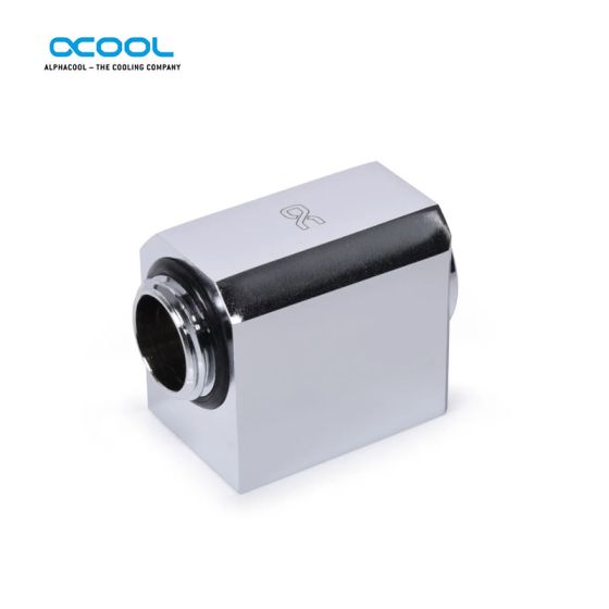 Alphacool - Adaptateur Low Profile ES 90° - Chrome