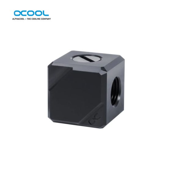 Alphacool - Splitter 4 voies - Borne de connexion - Noir