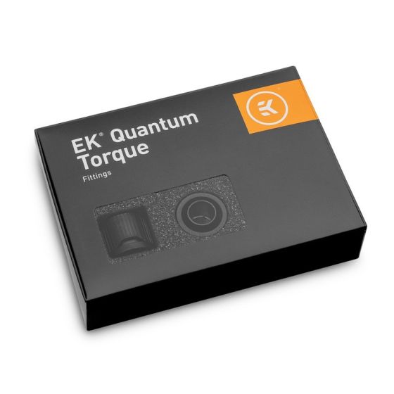 EK-Quantum Torque 6-Pack STC 10/16 - Embouts pour tubes souples 10/16mm - Noir - Pack de 6