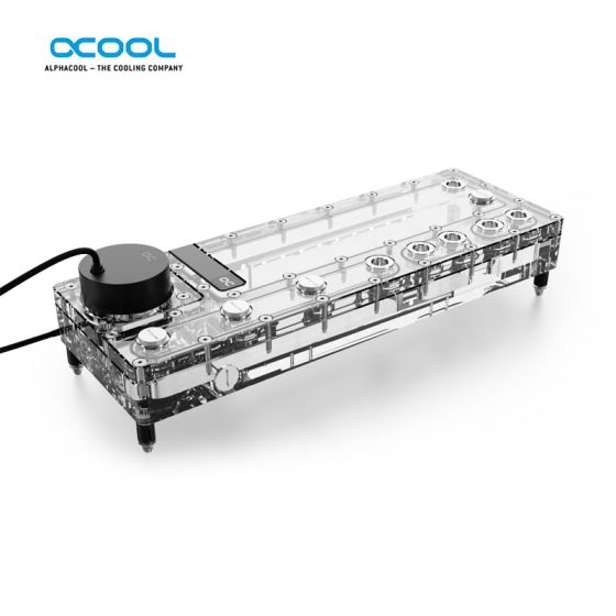 Alphacool Core Distro Plate 360 avec pompe VPP Apex à droite