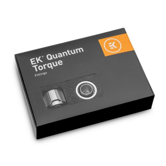 EK-Quantum Torque 6-Pack STC 10/16 - Embouts pour tubes souples 10/16mm - Nickel Noir - Pack de 6