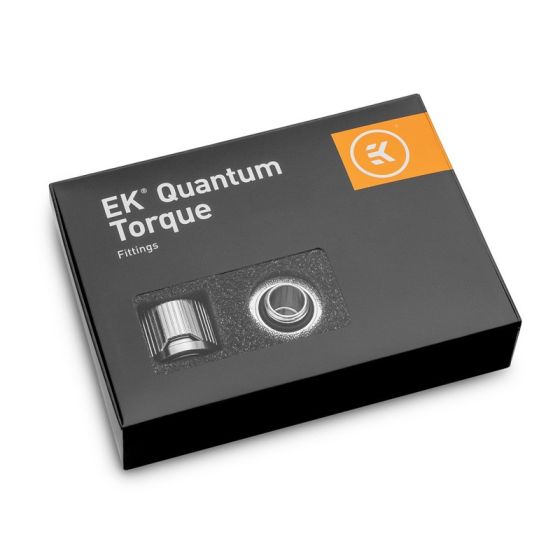 EK-Quantum Torque 6-Pack STC 10/16 - Embouts pour tubes souples 10/16mm - Nickel - Pack de 6