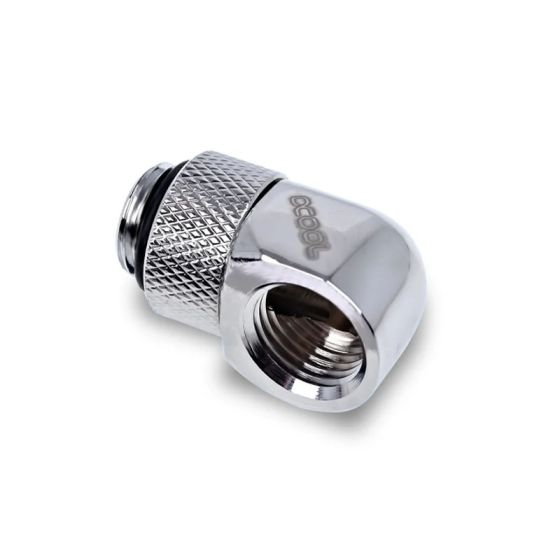 Alphacool - Adaptateur 90° rotatif - Chrome