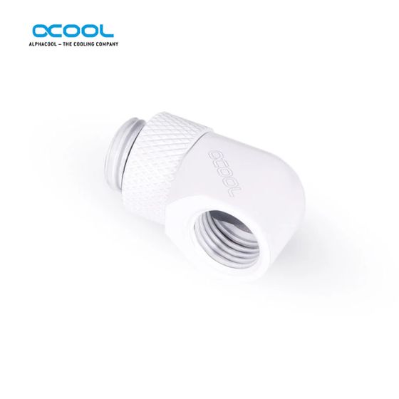 Alphacool - Adaptateur 90° rotatif - Blanc