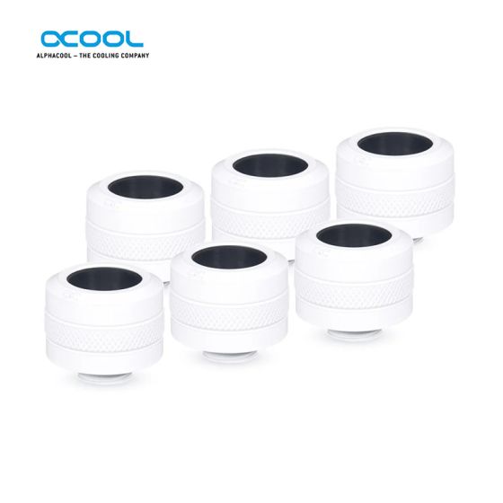 Alphacool Eiszapfen PRO - Embouts pour tubes durs 16mm - Blanc - boîte de 6