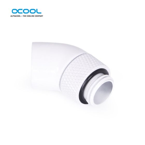 Alphacool - Adaptateur 45° rotatif - Blanc