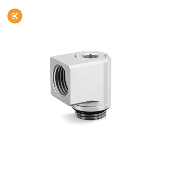 EK-Quantum - Micro-adaptateur 90° Rotatif - Satin Titanium