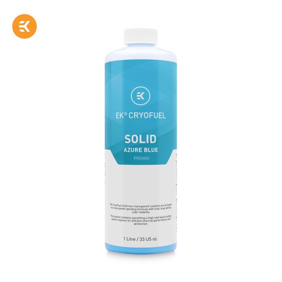 EK-CryoFuel Solid Azure Blue - Liquide bleu opaque prêt à l'emploi (1L)