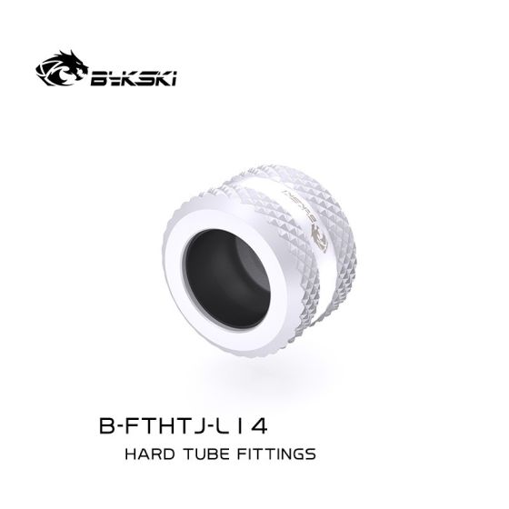 Bykski Embouts pour tubes durs 14mm - Blanc (B-FTHTJ-L14)