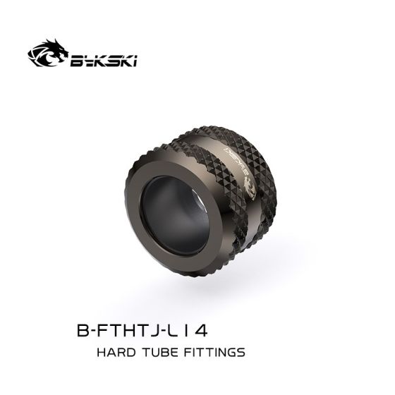 Bykski Embouts pour tubes durs 14mm - Anthracite (B-FTHTJ-L14)