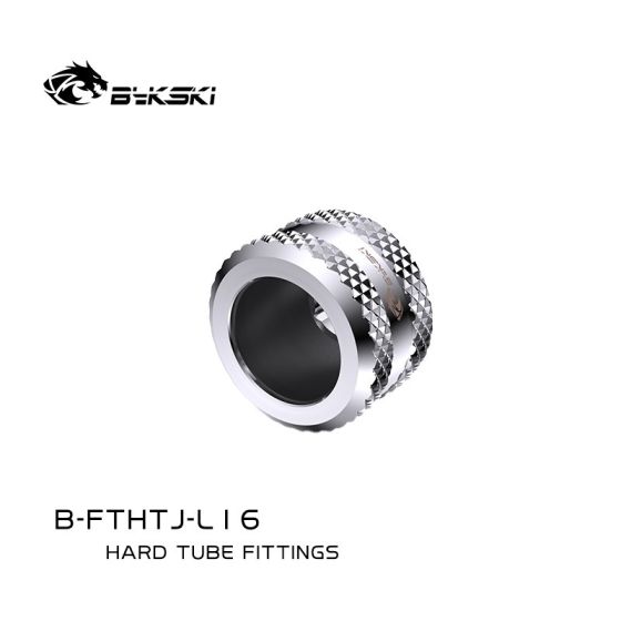 Bykski Embouts pour tubes durs 16mm - Chrome (B-FTHTJ-L16)