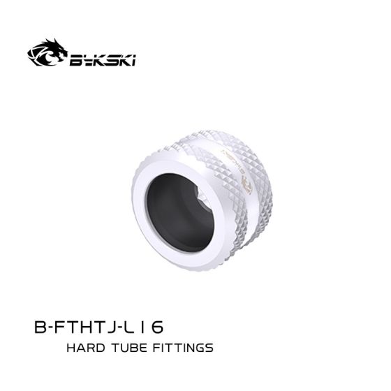 Bykski Embouts pour tubes durs 16mm - Blanc (B-FTHTJ-L16)
