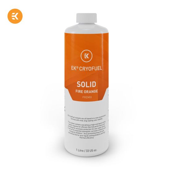 EK-CryoFuel Solid Fire Orange Premix - Liquide de refroidissement orange opaque (1L)