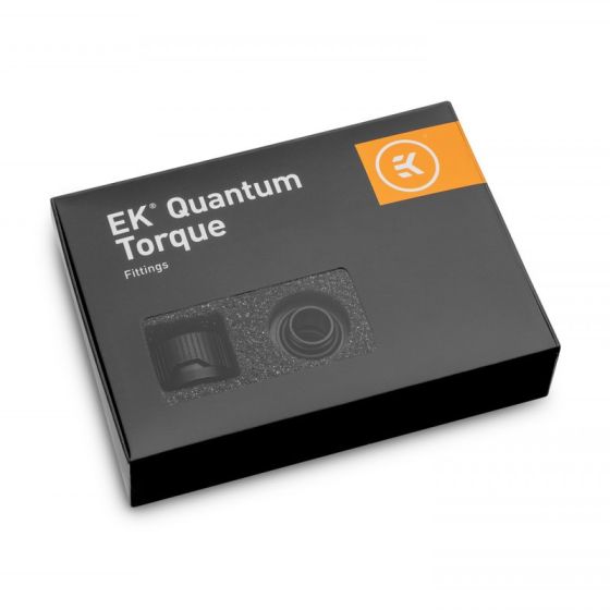 EK-Quantum Torque 6-Pack HDC 16 - Embouts pour tubes durs 16mm - Noir - Pack de 6