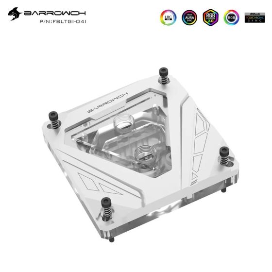 Barrowch Waterblock CPU 'M Series' pour Intel - Blanc ARGB (FBLTGI-04I)