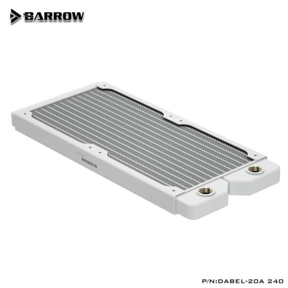 Barrow Radiateur 240mm ultra-fin - 20mm d'épaisseur - Dabel-20a - Blanc