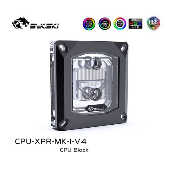 Bykski Waterblock CPU pour Intel - Noir/Plexi ARGB (CPU-XPR-MK-I-V4)
