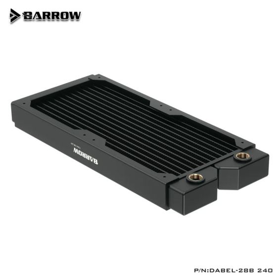 Barrow Radiateur 240mm - 28mm d'épaisseur - Dabel-28b - Noir