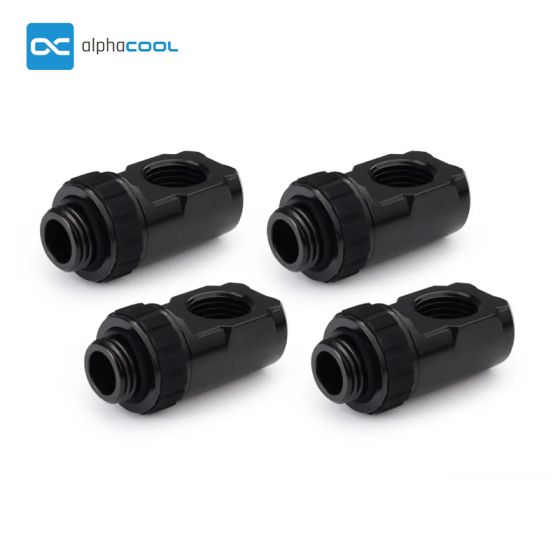 Alphacool Apex Grip - Adaptateur 90° rotatif - Noir (Pack de 4)