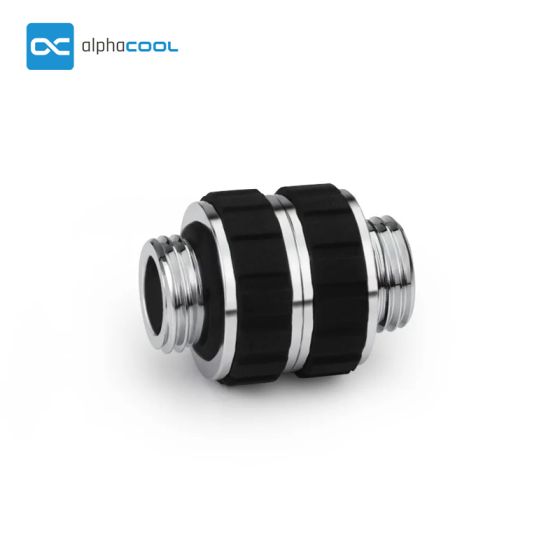 Alphacool Apex Grip - Adaptateur Mâle/Mâle rotatif - Chrome