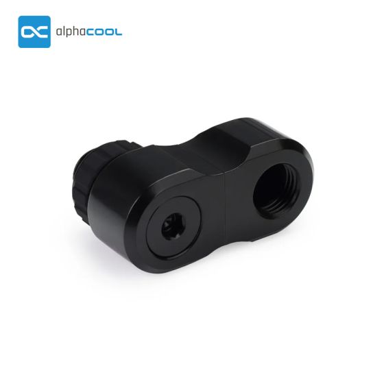 Alphacool Apex Grip - Offset 27mm - Adaptateur de décalage rotatif double 90° - Noir