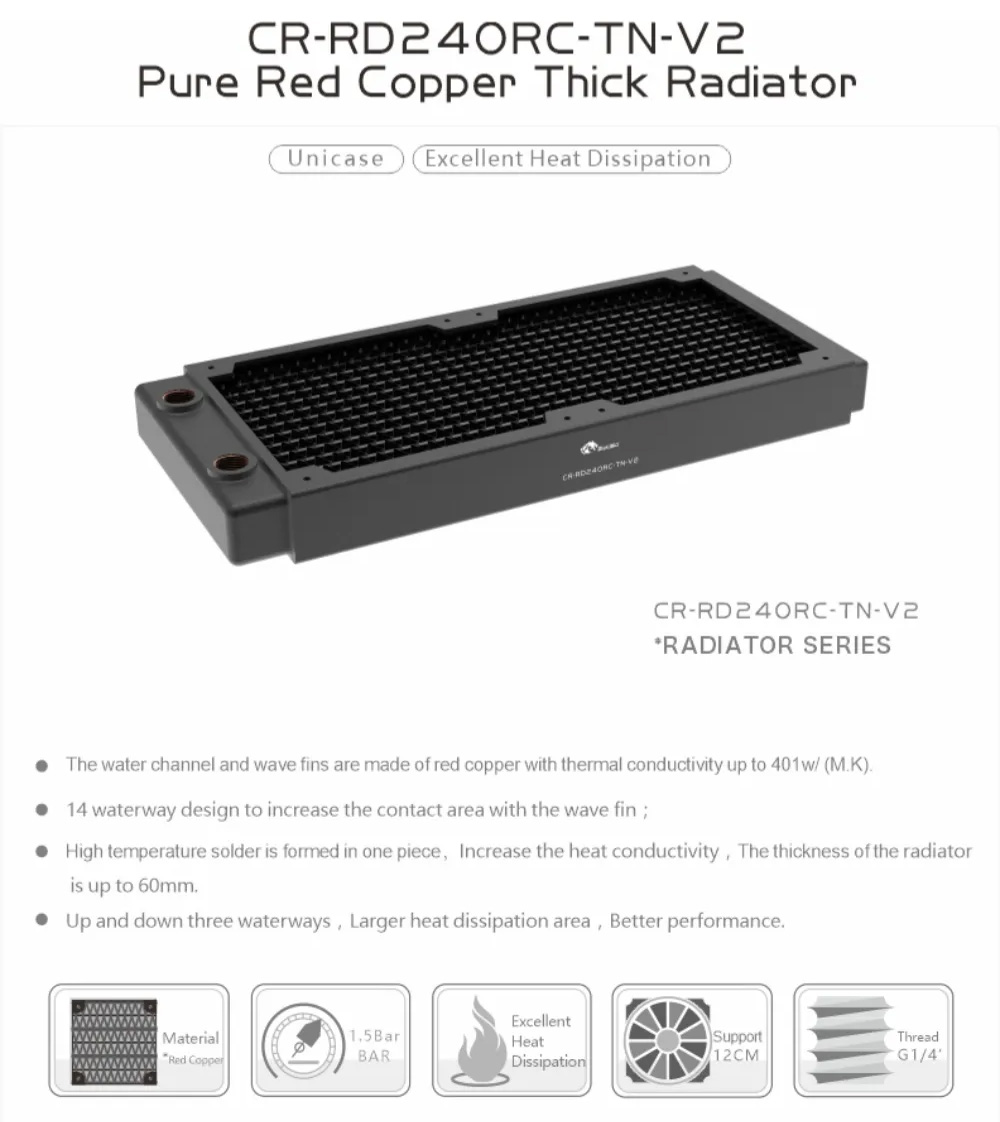 Bykski Radiateur 240-30mm (CR-RD240RC-TN-V2)_1